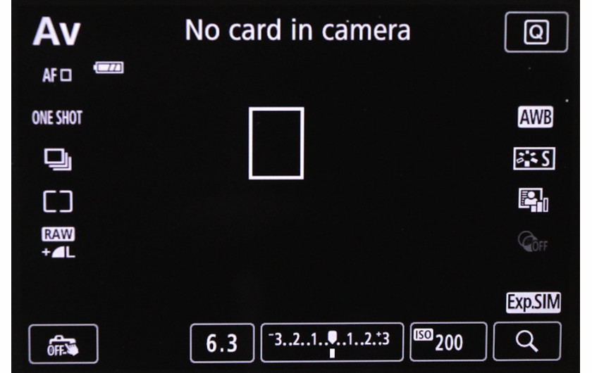 Informacje na ekranie LCD w trybie Live View
